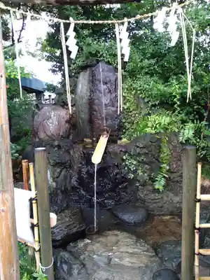 越ヶ谷久伊豆神社の手水舎