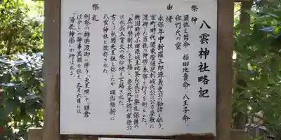 八雲神社(鎌倉・大町)の歴史