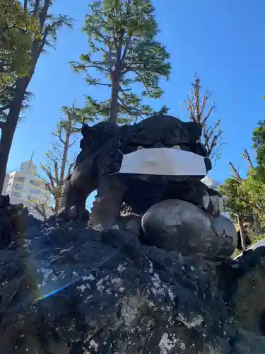 お三の宮日枝神社の狛犬