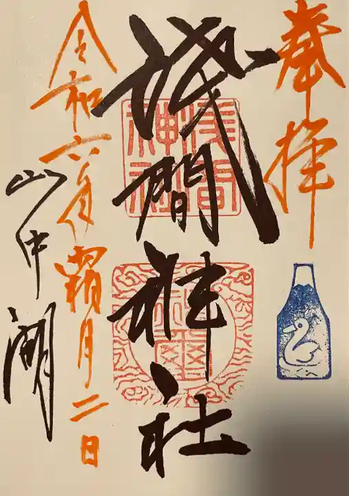 山中諏訪神社(山梨県)