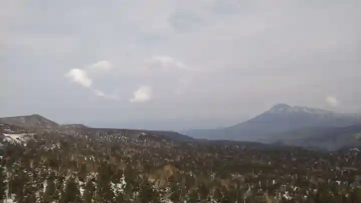 八幡平赤沼神社の景色