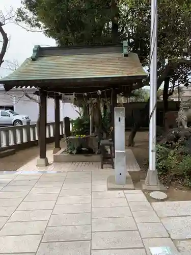 柏諏訪神社の手水舎
