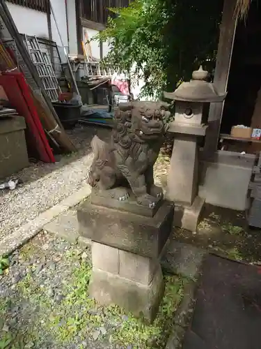 江北氷川神社の狛犬