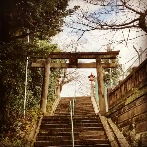 筑土八幡神社の鳥居