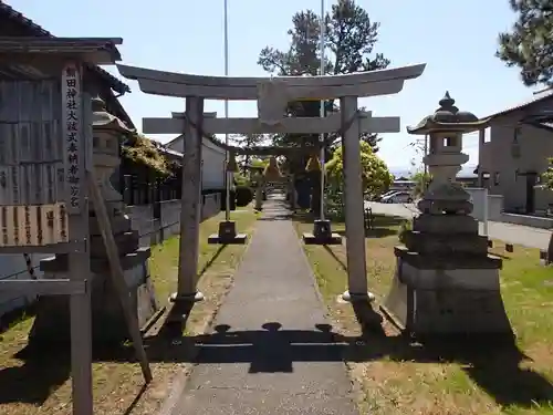 熊田神社の鳥居