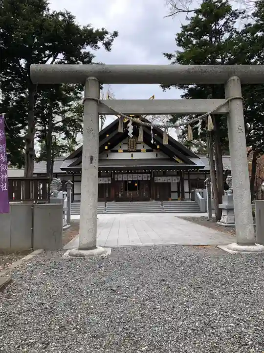 新琴似神社の{uncategorized: "未分類", other: "その他", undefined: "問題あり", building: "その他建物", grave: "お墓", sacred_gate: "鳥居", guardian: "狛犬", statue: "像", buddha: "仏像", history: "歴史", nature: "自然", garden: "庭園", animal: "動物", pagoda: "塔", temizu: "手水舎", mountain_gate: "山門・神門", sanctuary: "本殿・本堂", subordinate: "末社・摂社", art: "芸術", scenery: "景色", jizo: "地蔵", ema: "絵馬", goshuin: "御朱印", omikuji: "おみくじ", items: "授与品その他", amulet: "お守り", goshuincho: "御朱印帳", eats: "食事", festival: "お祭り", votive_dance: "神楽", shichigosan: "七五三参", wedding: "結婚式", experience: "体験その他", initially: "初詣", around: "周辺", anti_infection: "感染症対策"}