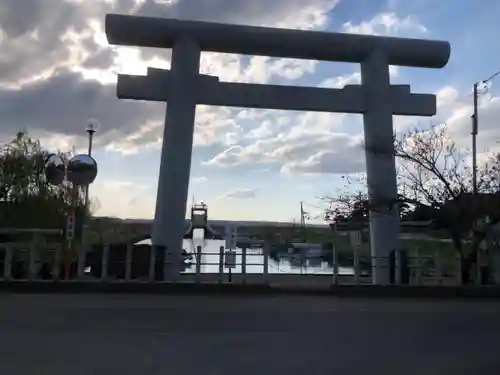 息栖神社の鳥居