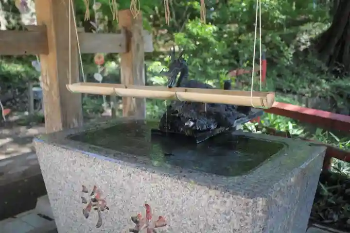 間々田八幡宮の手水舎