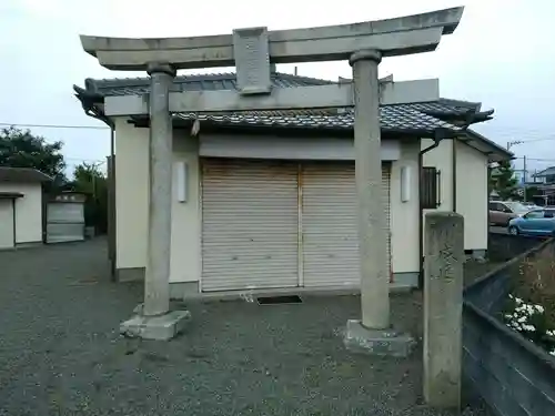 川成島浅間神社の鳥居