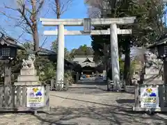 阿豆佐味天神社 立川水天宮の鳥居