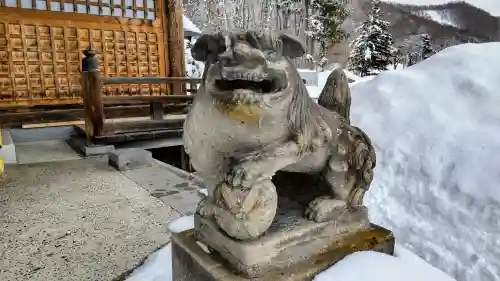 相馬妙見宮　大上川神社の狛犬