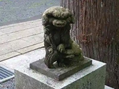 山中浅間神社の狛犬