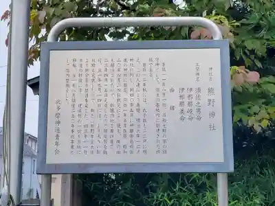 立川熊野神社の歴史