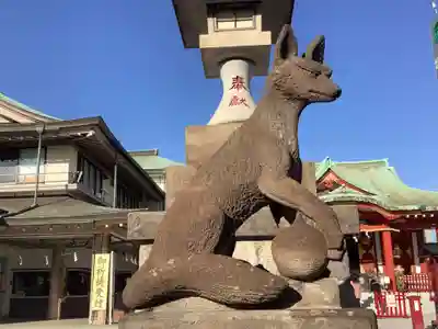 東京羽田 穴守稲荷神社の狛犬