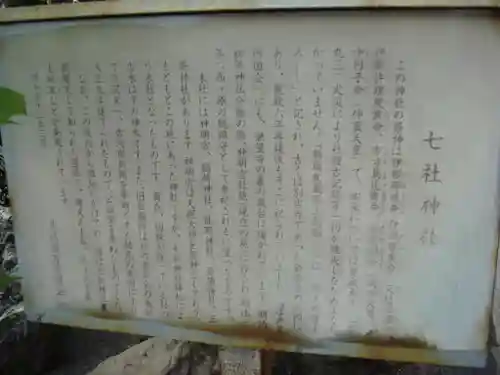 七社神社の歴史