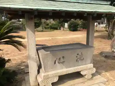 綱敷天満神社の手水舎