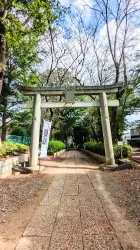 前原御嶽神社の鳥居