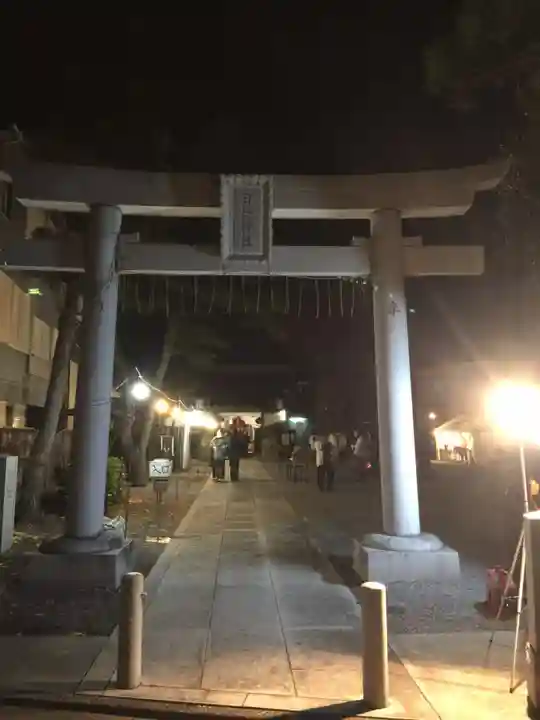 谷河内日枝神社の鳥居