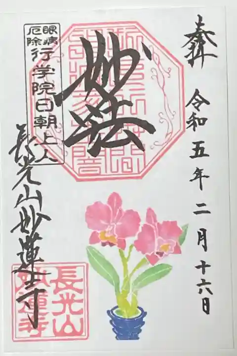 2月御朱印
ミニカトレア