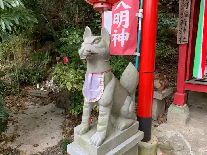 粉河産土神社(たのもしの宮)の狛犬