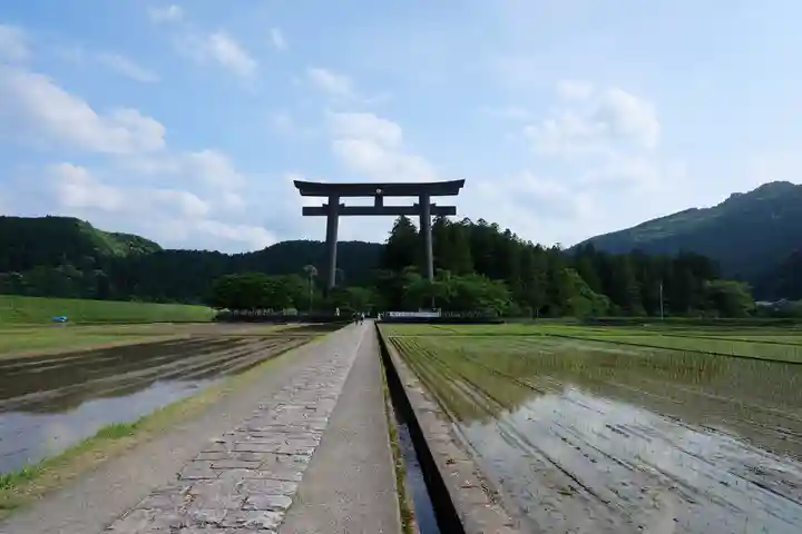 大斎原(熊野本宮大社旧社地)の鳥居