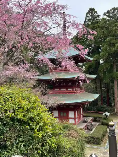 目の霊山　油山寺の塔