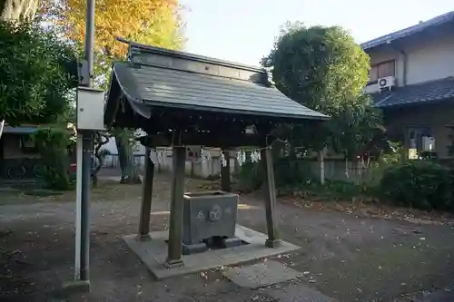 下石原八幡神社の手水舎