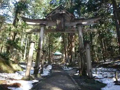平泉寺白山神社の鳥居