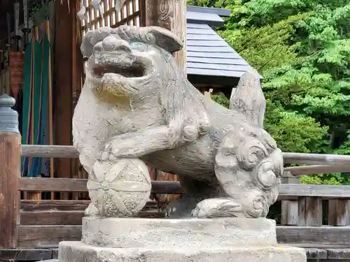 相馬妙見宮　大上川神社の狛犬