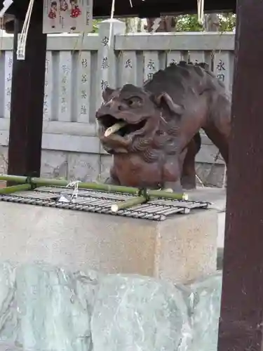 阿部野神社の手水