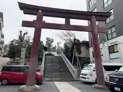 白金氷川神社の鳥居