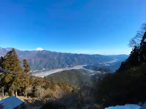 身延山奥之院思親閣の景色