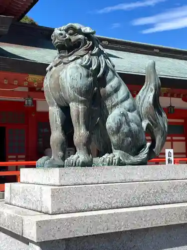 五社神社　諏訪神社の狛犬