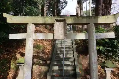 阿久津「田村神社」（郡山市阿久津町）旧社名：伊豆箱根三嶋三社の鳥居