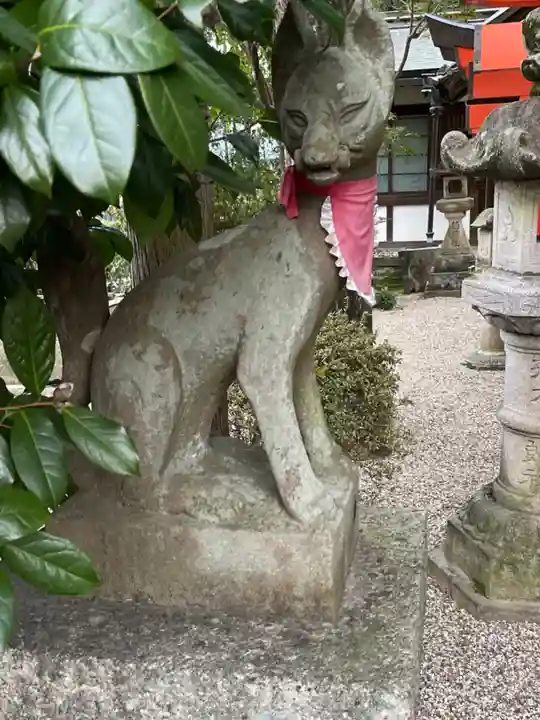 孫太郎稲荷神社(薬師寺境内社)の狛犬