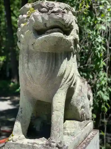 山中浅間神社の狛犬