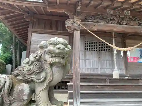 落合神社の狛犬