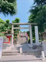 中野沼袋氷川神社の鳥居