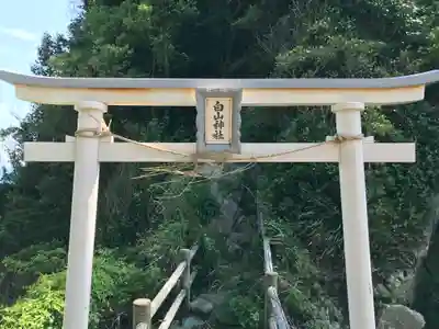 白山神社の鳥居