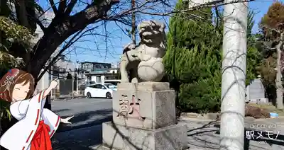 上千葉香取神社の狛犬