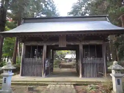 都々古別神社(馬場)の山門・神門