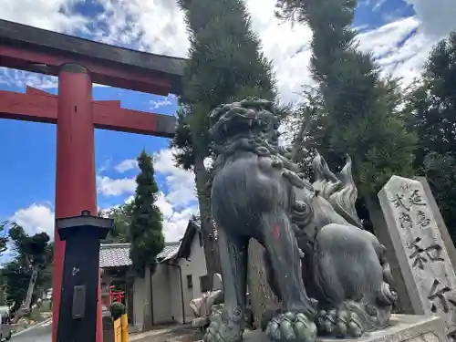 和爾下神社の狛犬