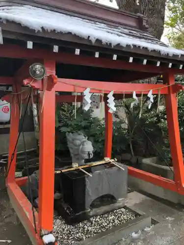 龍ケ崎八坂神社の手水舎