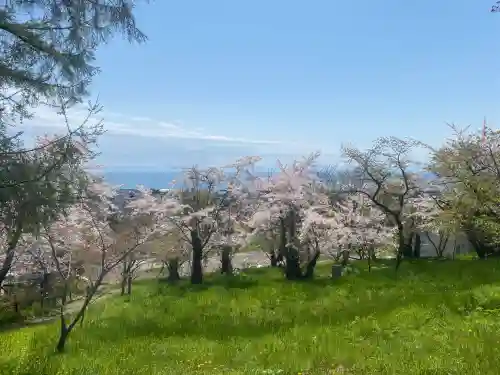 虻田神社の景色