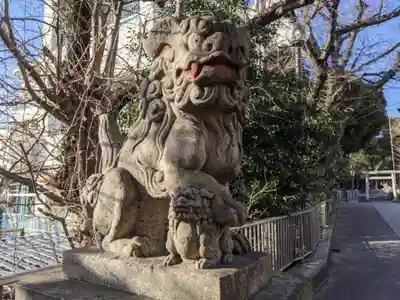 品川貴船神社の狛犬