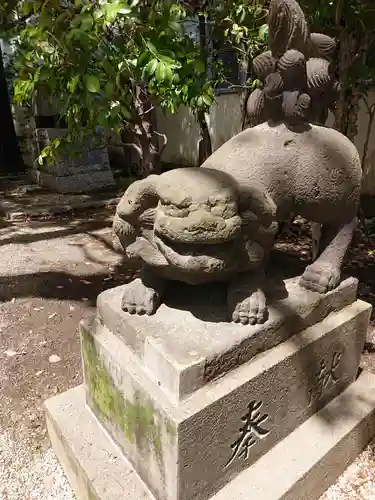 久留米宗社　日吉神社の狛犬