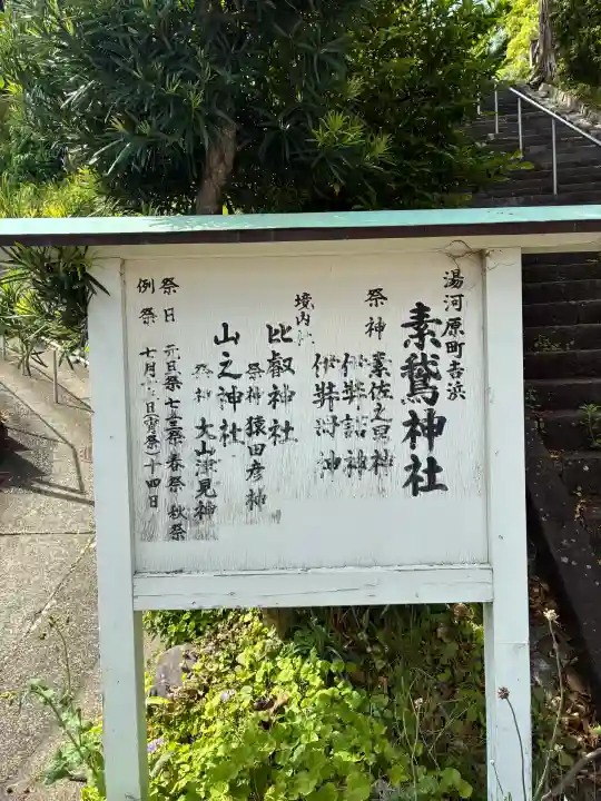素鵞神社の{uncategorized: "未分類", other: "その他", undefined: "問題あり", building: "その他建物", grave: "お墓", sacred_gate: "鳥居", guardian: "狛犬", statue: "像", buddha: "仏像", history: "歴史", nature: "自然", garden: "庭園", animal: "動物", pagoda: "塔", temizu: "手水舎", mountain_gate: "山門・神門", sanctuary: "本殿・本堂", subordinate: "末社・摂社", art: "芸術", scenery: "景色", jizo: "地蔵", ema: "絵馬", goshuin: "御朱印", omikuji: "おみくじ", items: "授与品その他", amulet: "お守り", goshuincho: "御朱印帳", eats: "食事", festival: "お祭り", votive_dance: "神楽", shichigosan: "七五三参", wedding: "結婚式", experience: "体験その他", initially: "初詣", around: "周辺", anti_infection: "感染症対策"}