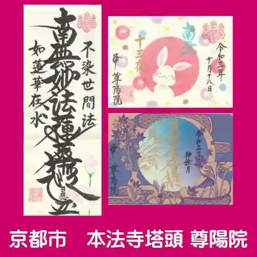 尊陽院の御朱印