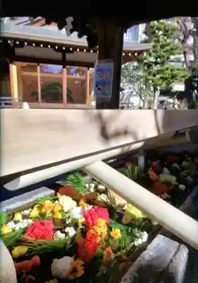鳩森八幡神社の手水舎