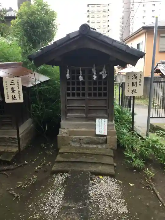 鳩ヶ谷氷川神社の末社・摂社